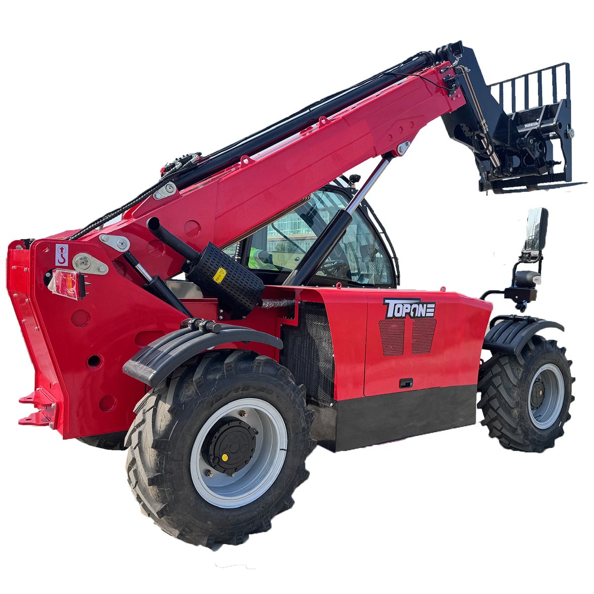 telehandler construction equipment TOPONE telehandler with 7m lifting height telescopic forklift 4WD wheel loader