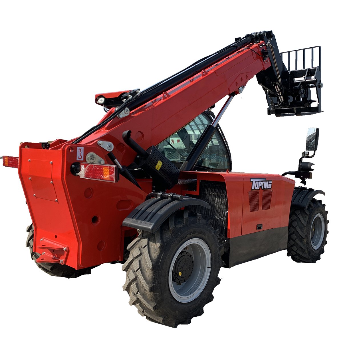 telehandler construction equipment TOPONE telehandler with 7m lifting height telescopic forklift 4WD wheel loader