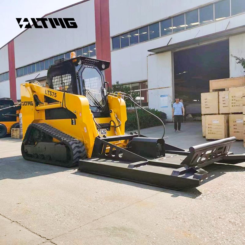 LTMG factory various attachment tracked skid steer loader 700kg 1000kg 1200kg crawler skid steer loader with Japanese engine