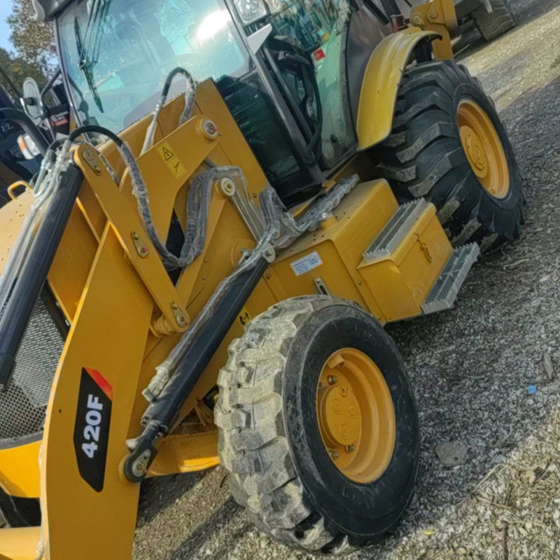 High efficiency used Cat420F front loader Four-wheel loader multi-purpose