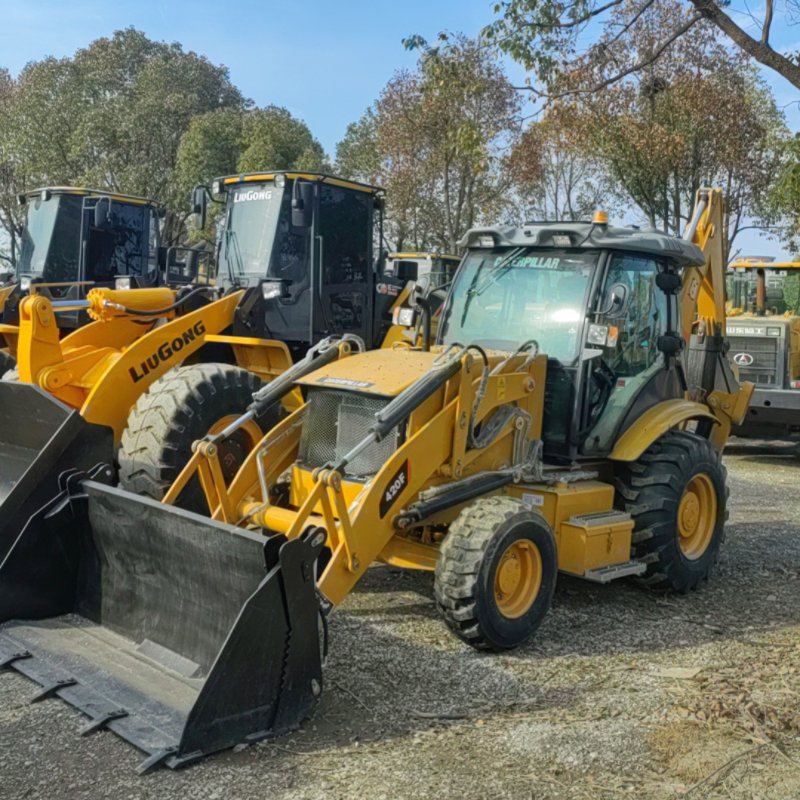 High efficiency used Cat420F front loader Four-wheel loader multi-purpose