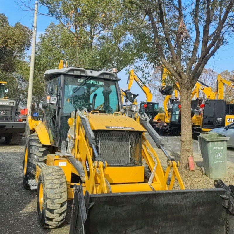 High efficiency used Cat420F front loader Four-wheel loader multi-purpose