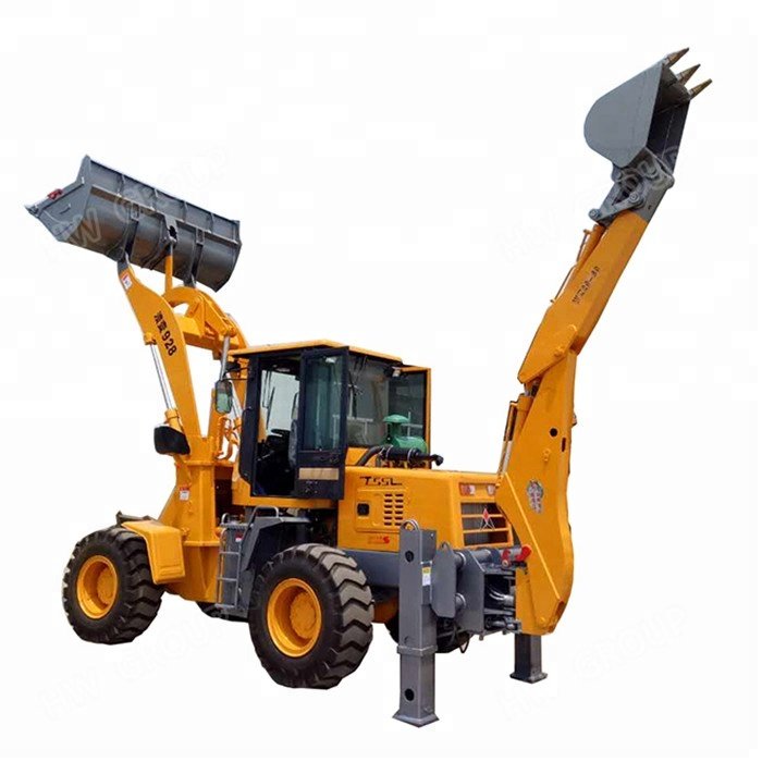 Wheel Backhoe Mini Skid Steer Front End Used Tractors With Lawn Tractor Low Loader For Sale With Price Farm Tractor