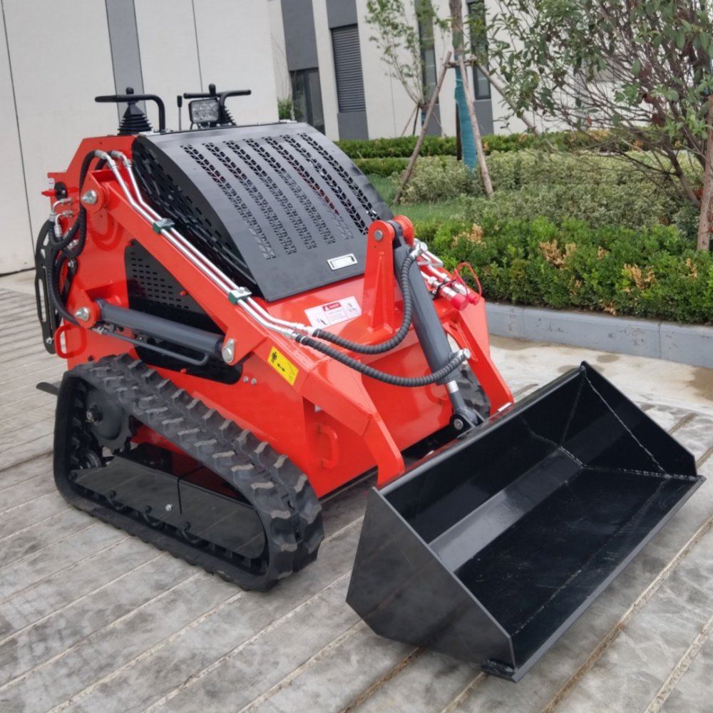 Cheapest EPA EURO5 skid steer bucket 72 Mini Loader stand on skid steer with bucket