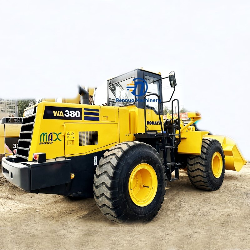 Rennuo Machinery Good Flexibility Simple Operation Used Loaders Second Hand Komatsu WA380 Wheel Loader For engineering