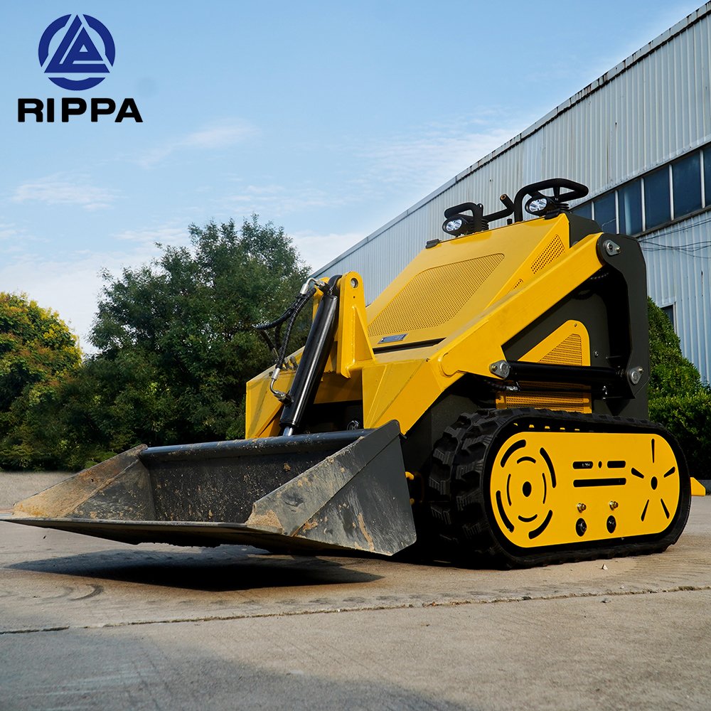 800KG Mini Loaders Wheel Crawler Mini Track Skid Steer Articulated Loader Farm Used Front Loader