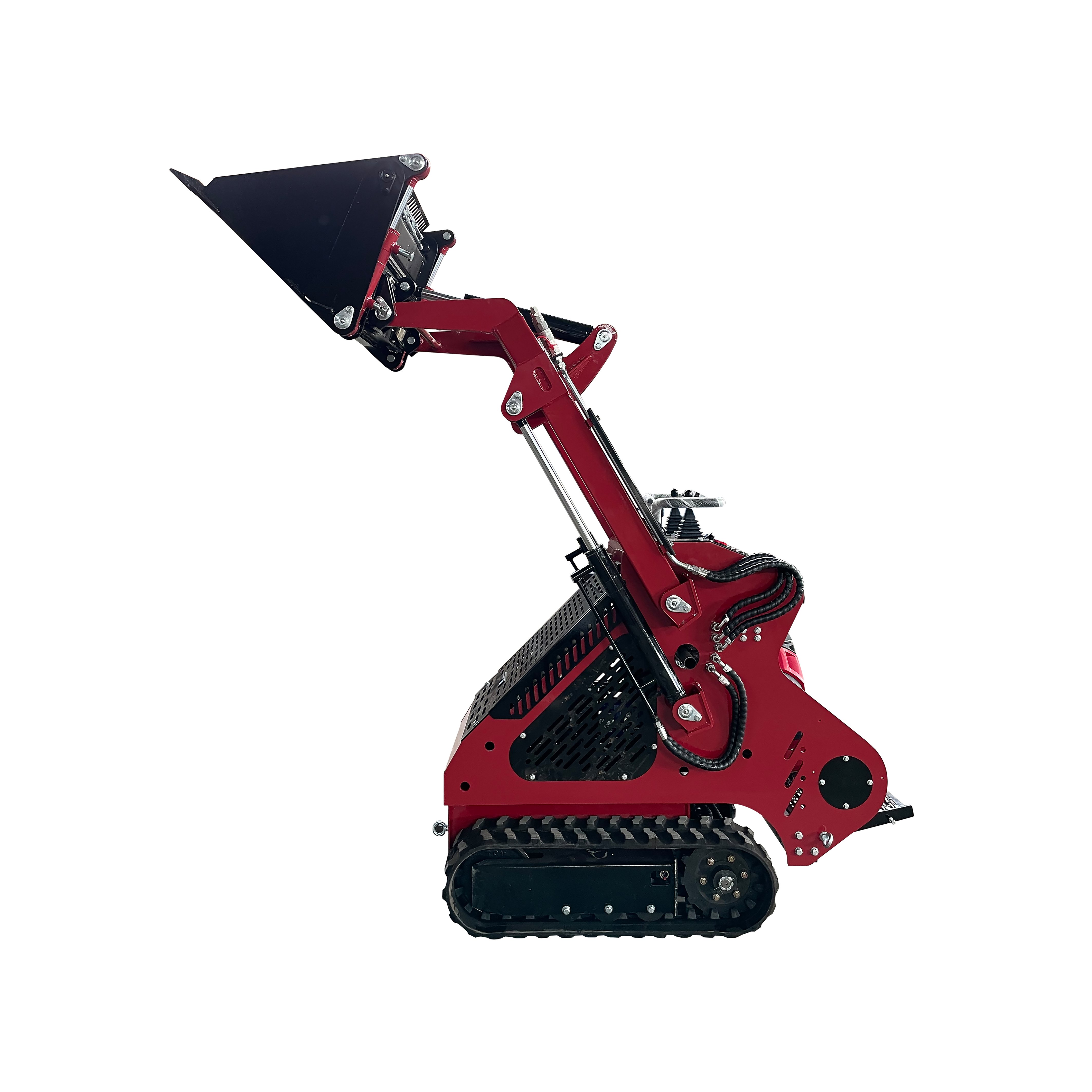 Euro V EPA 320kg Cowshed Engine Skid Steer Loader Stump Grinder Attachments Flexible Operation with Bucket for 1 Year