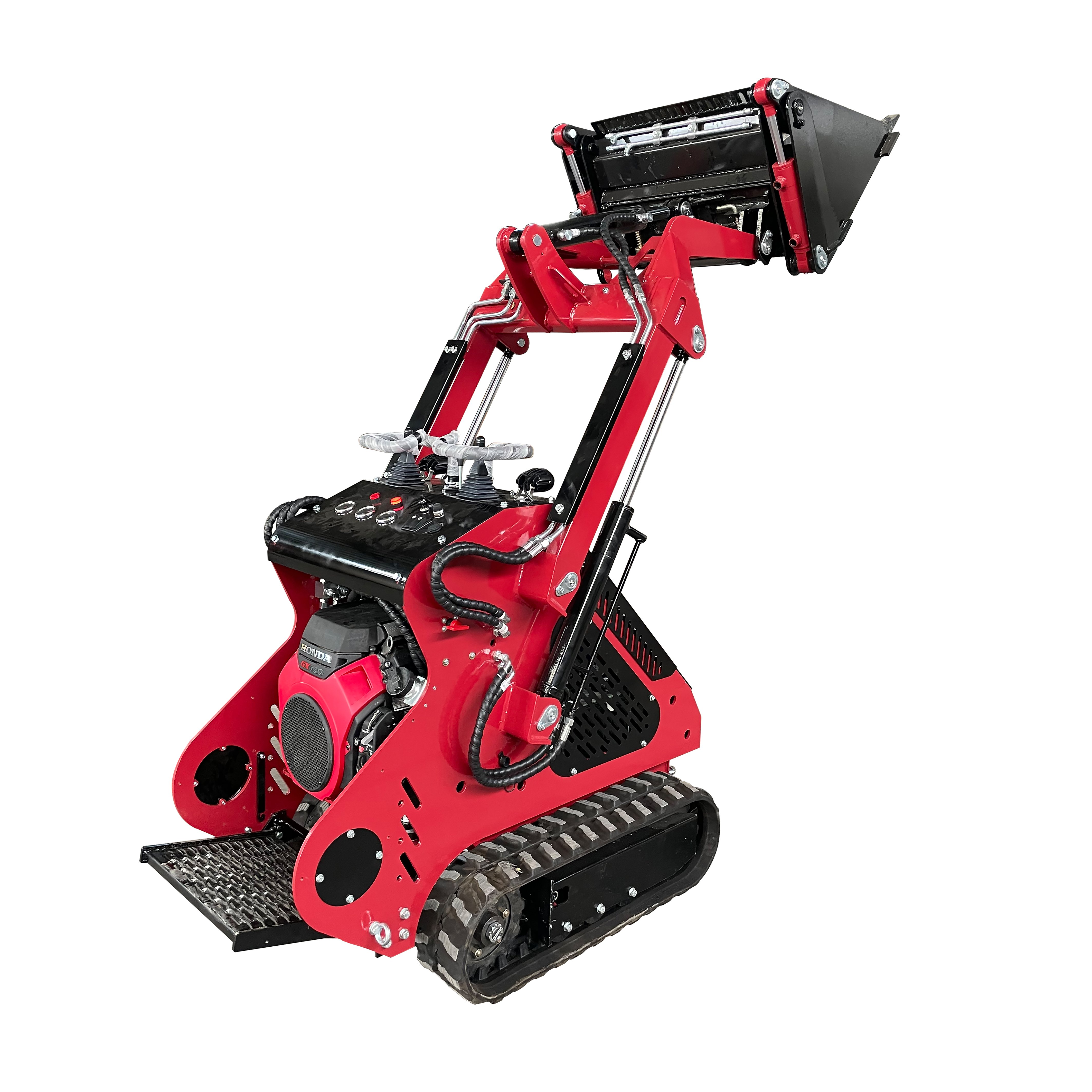 Euro V EPA 320kg Cowshed Engine Skid Steer Loader Stump Grinder Attachments Flexible Operation with Bucket for 1 Year