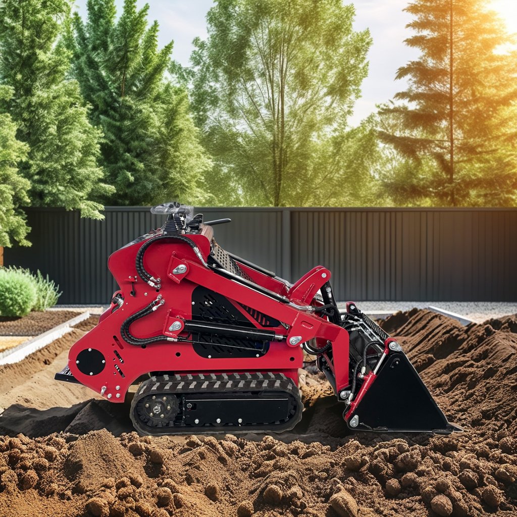Euro V EPA 320kg Cowshed Engine Skid Steer Loader Stump Grinder Attachments Flexible Operation with Bucket for 1 Year