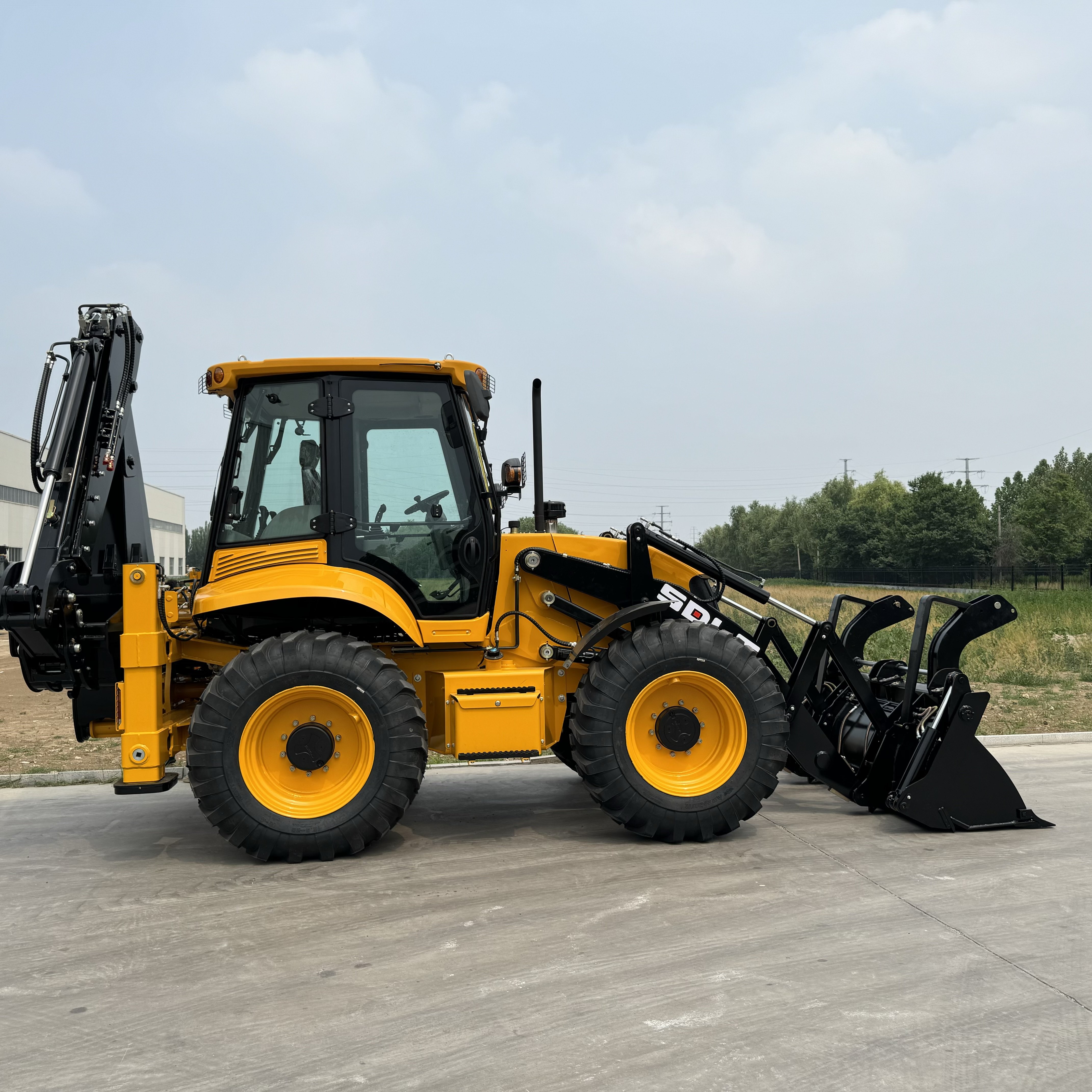 EPA Engine 4X4 Mini Backhoe Loader Used Building Site Tractor with Gear Core Components Manufactured Mini Backhoe