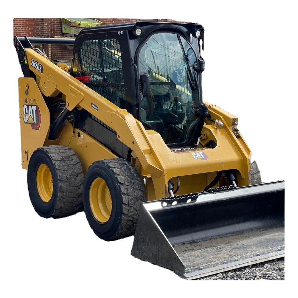 Skid Steer Caterpillar 262D3 Used Wheel Skid Steer Loader Loading Capacity Multi-Function Cat