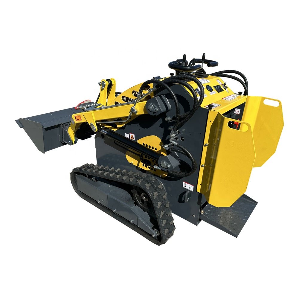 skid steering loader Attached Stone bucket Trencher Stump grinder Backhole Mower Snow sweeper Skid Steer