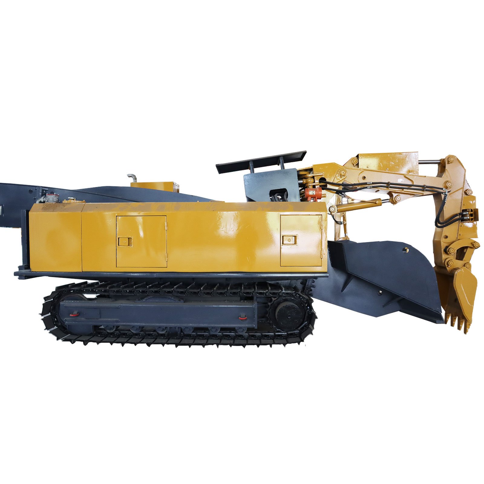 Mucking loader Haggloader combines slag removal and conveying loading used in tunnel and underground