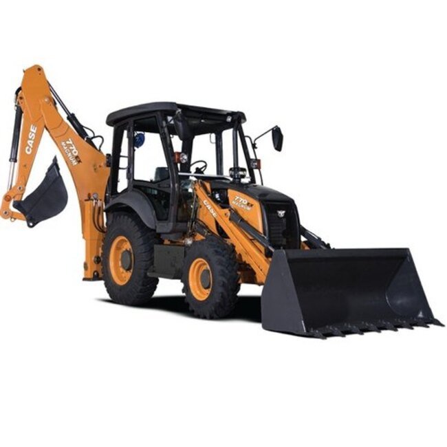 Powerful Performance Case 770 Backhoe Loader High On Productuvuty