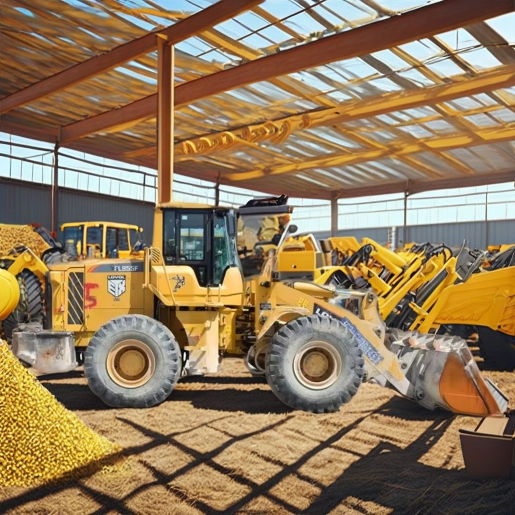 2022 FL955L Used Wheel Loader with Core Bearing Components 6 Ton Rated Load Backhoe Loader for Farms
