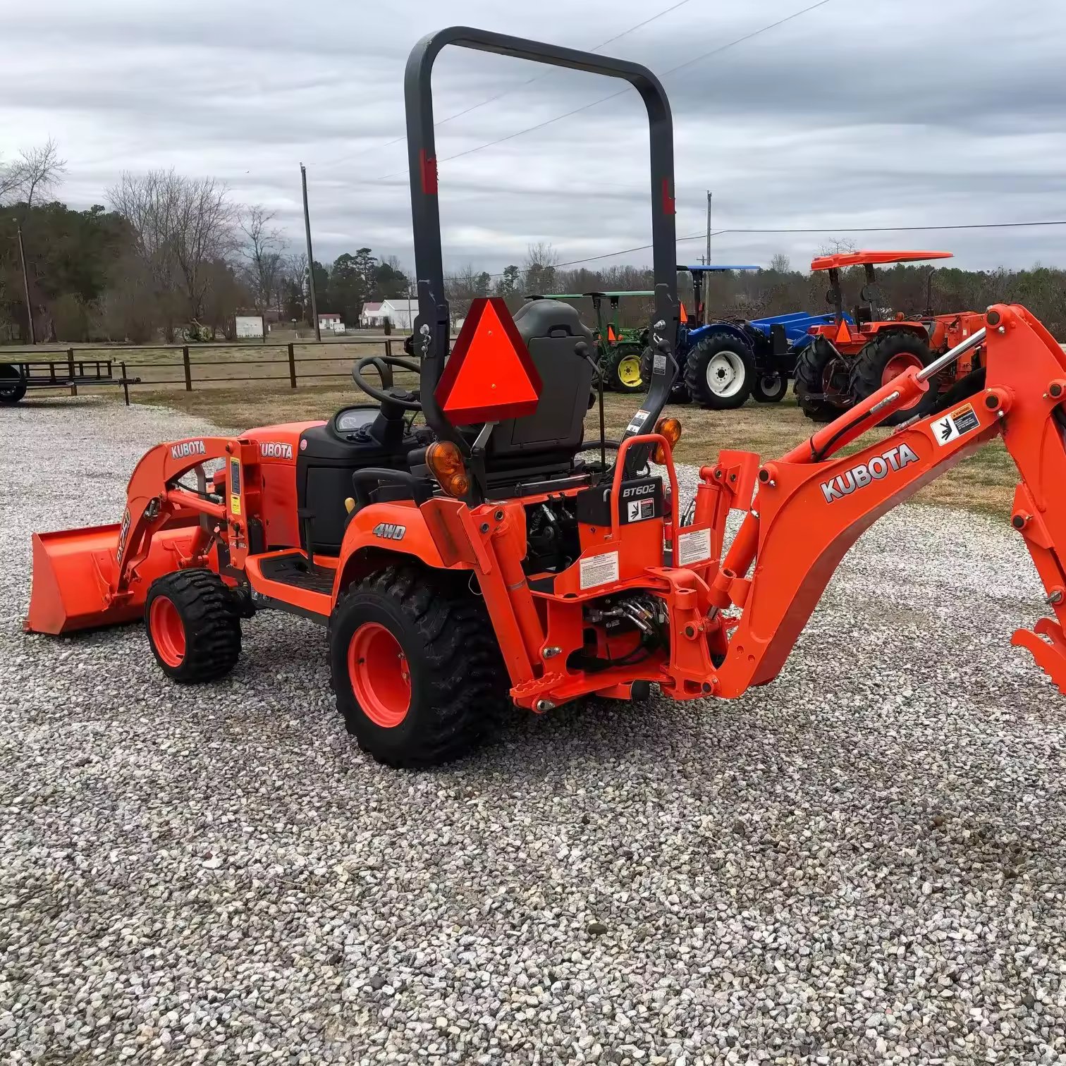 Used KUBOTA BX25D 4wd Wheel Agricultural Equipment backhoe loader