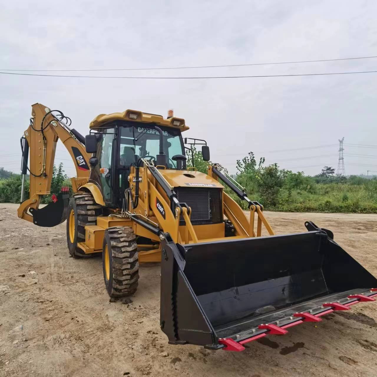 Used backhoe loader CAT 416 CAT420f CAT430 4x4 wheel 20 ton backhoe loader JCB 3CX 4CX backhoe