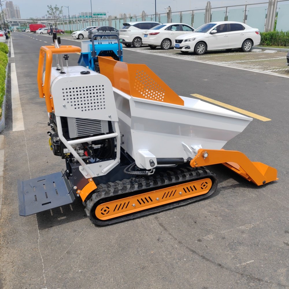 CE Approved 300kg Self Loading Battery Power Wheelbarrow 4 Wheel Electrical Mini Dumper Electric Wheel Barrow