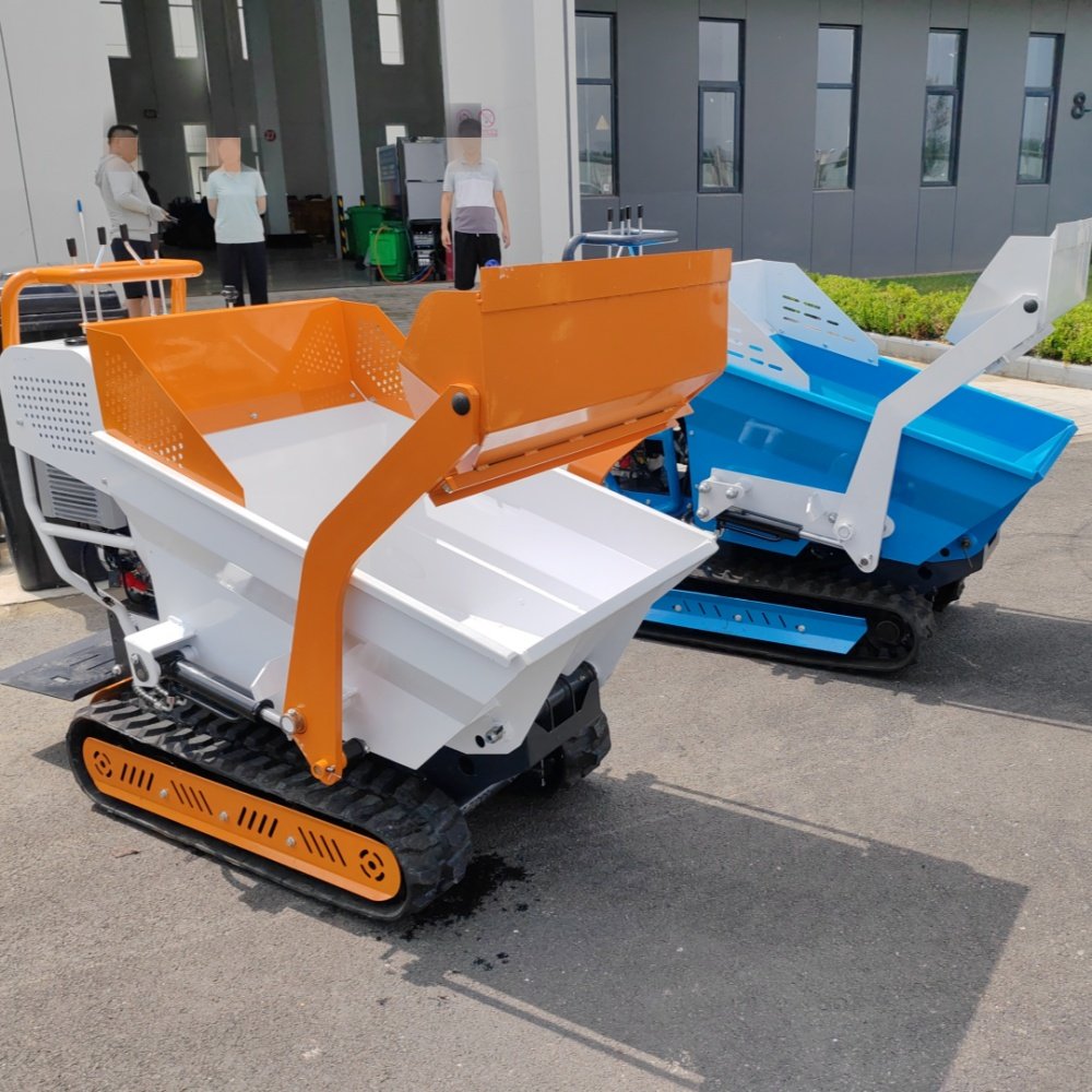 CE Approved 300kg Self Loading Battery Power Wheelbarrow 4 Wheel Electrical Mini Dumper Electric Wheel Barrow