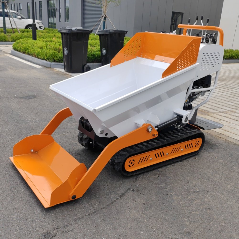 CE Approved 300kg Self Loading Battery Power Wheelbarrow 4 Wheel Electrical Mini Dumper Electric Wheel Barrow