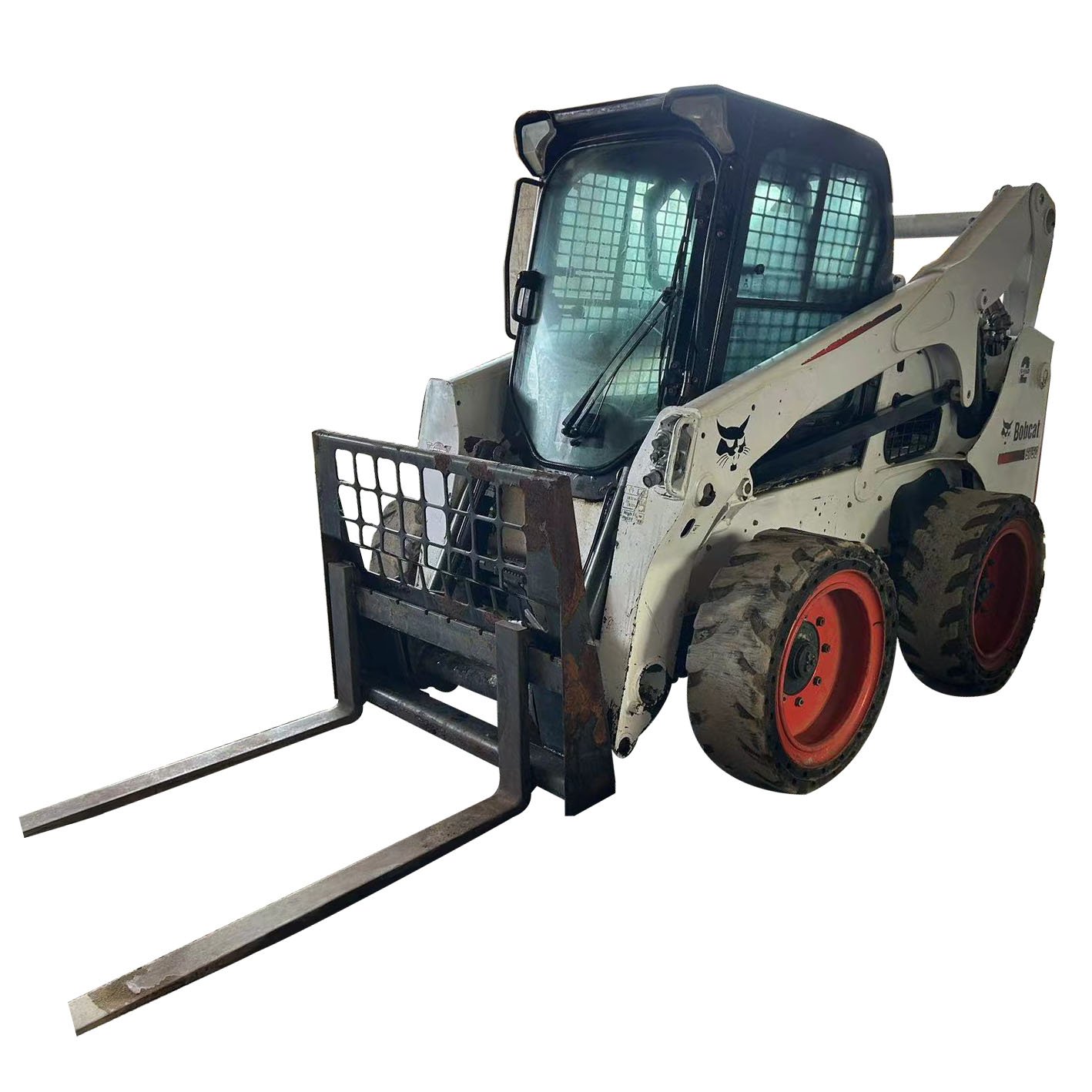 Fork Attachments Used BOBCAT S750 Skid Steer Loader Backhoe Loader Cheap BOBCAT S16 S18 S70 S160 S300 S550 S630 S750 for Sale