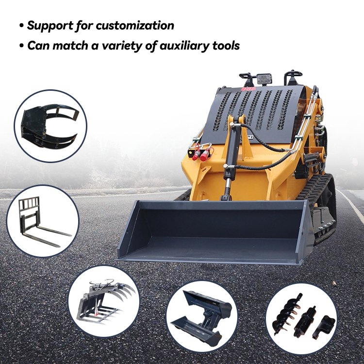 Cheap Sale Front Bucket Skid Steer Crawler Track Used Track Machine Mini Skid Steer Loader