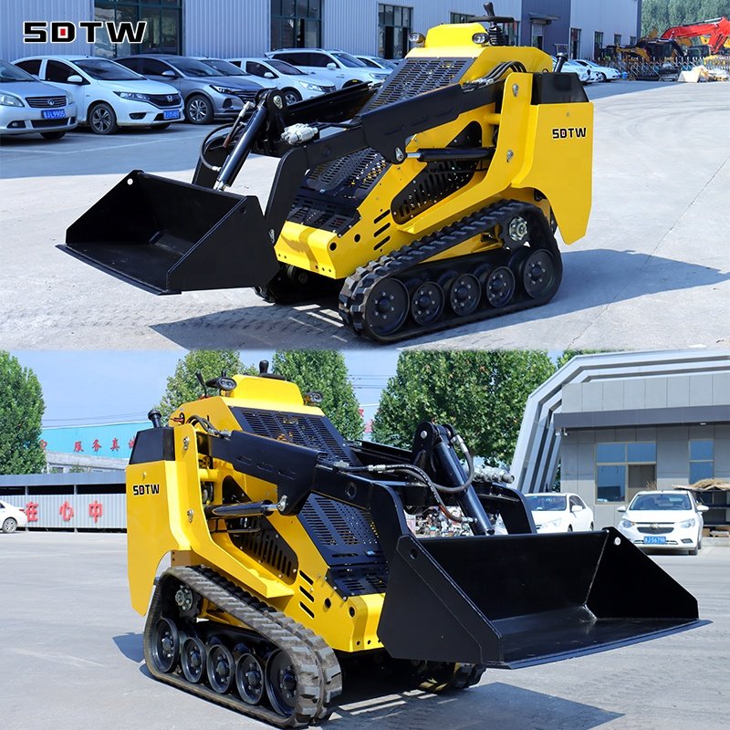 Factory CE EPA Approved Diesel track skid steer loader TW850 mini skid steer with Kubota