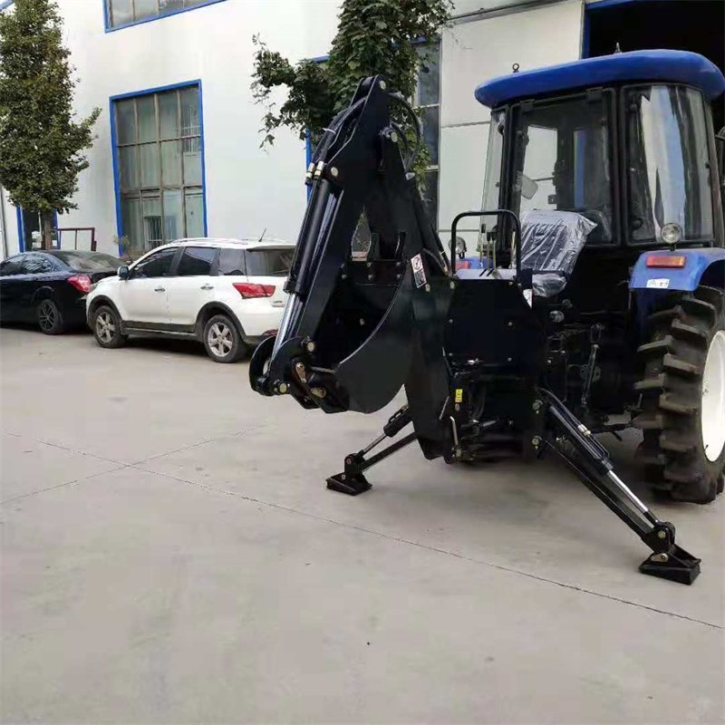 good quality mini backhoe loader 3 point hitch for 50hp tractor used for farm factory batch sale price