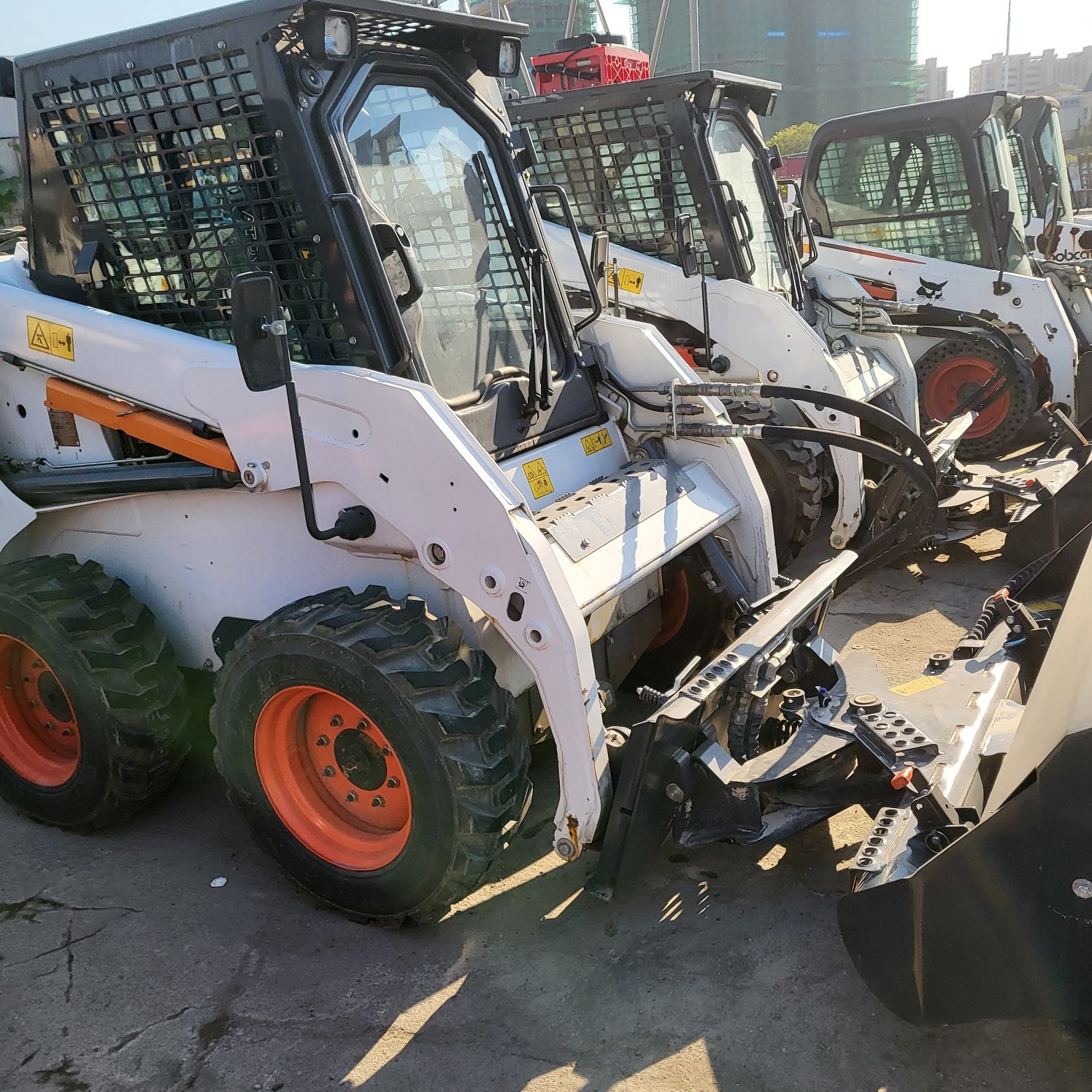 Used mini Bobcat Skid Steer Loader BOBCAT S16 0.8 ton Mini Wheel Backhoe Loader Small Backhoe