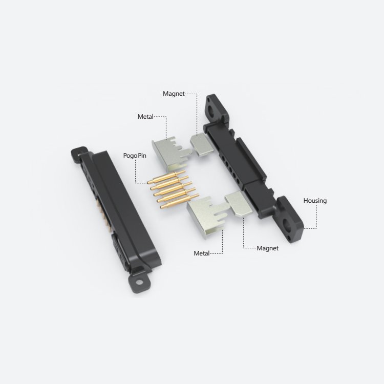 Factory Customization Female And Male 2 4 Pin Round Magnetic Pogo Pin Connector