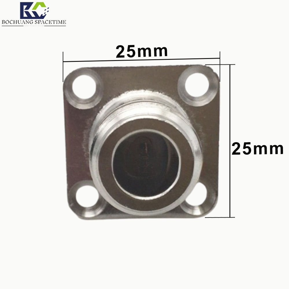 RF coaxial connector N (female) to N (female) flange plate square 50 Ohms RF connector