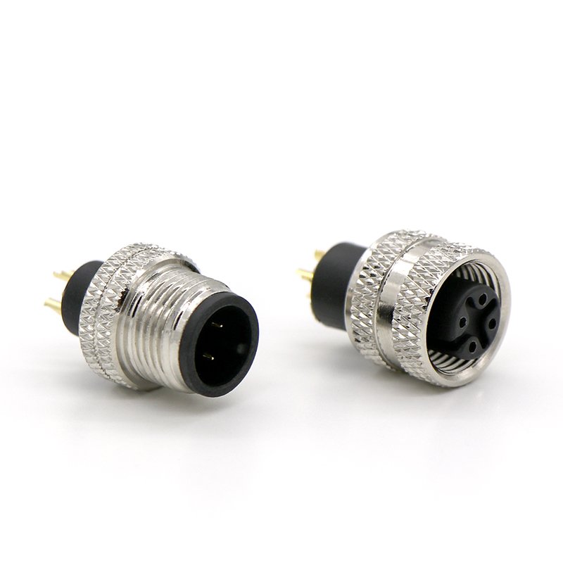 m12 ip68k ip69 solar 4 pin 5 pin 8 pin pcb pv wire electrical cable auto fast m12 waterproof circular connector