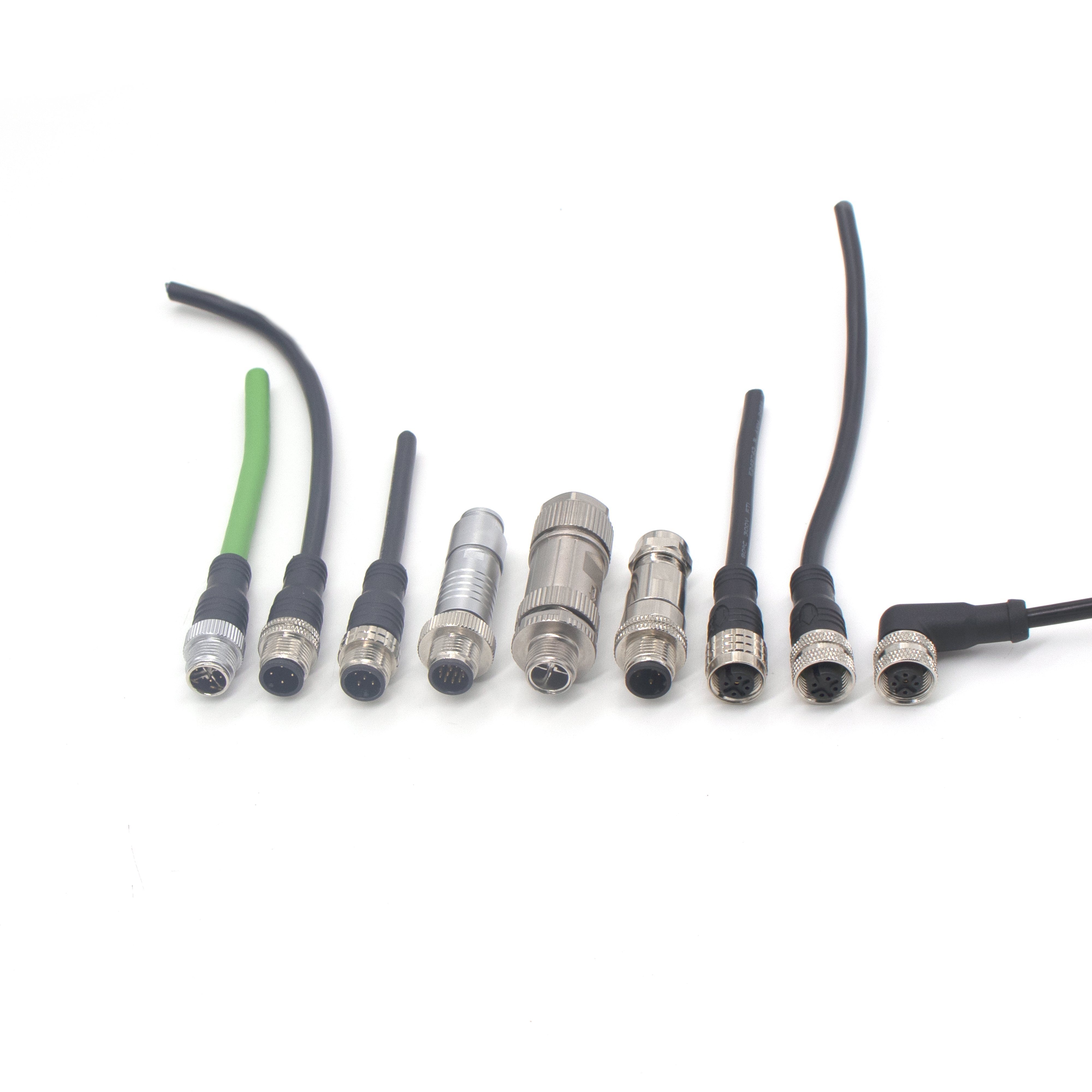 m12 ip68k ip69 solar 4 pin 5 pin 8 pin pcb pv wire electrical cable auto fast m12 waterproof circular connector