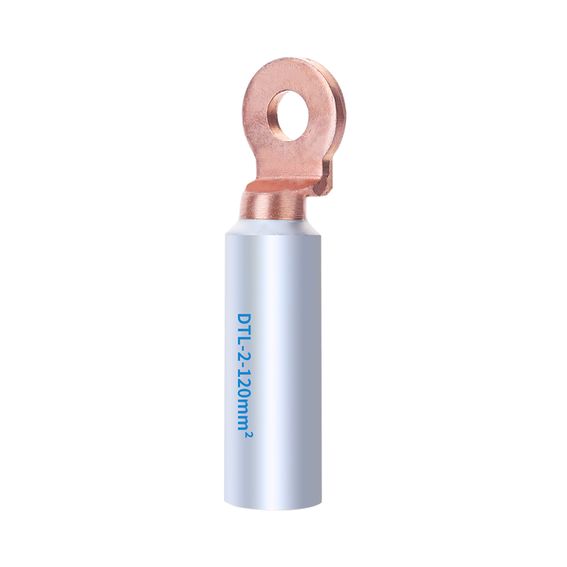 Power metal copper aluminium connecting terminal round crimp bi-metal cable lug crimp terminal connector DTL-150mm