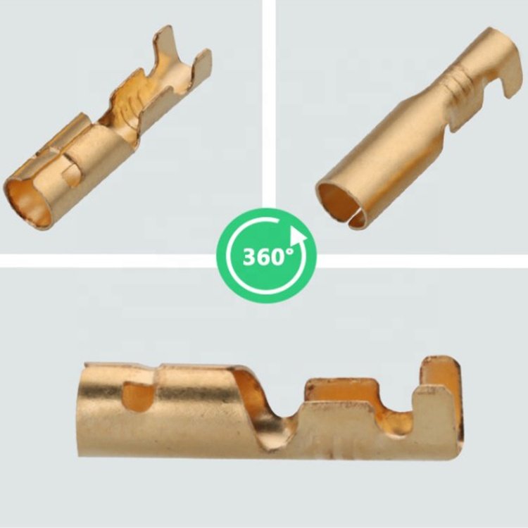 Made in China 4.0 bullet holder round socket connector car copper parts DJ221-4A terminals