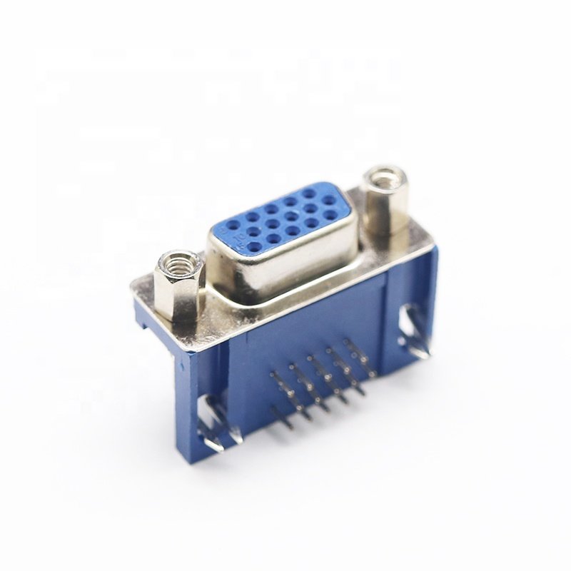 Cable Db37 female Solder Dsub Crimp Type Die Cast Backshells D-sub Hood Metal three Platoon right angle db 90 Degree Connector