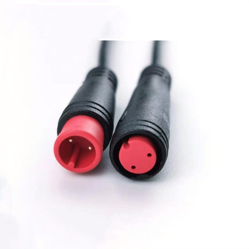 Electric bike scooters 2 pin m8 2pin IP65 wire waterproof connector