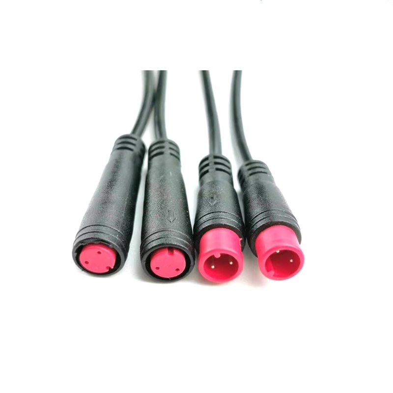 Electric bike scooters 2 pin m8 2pin IP65 wire waterproof connector