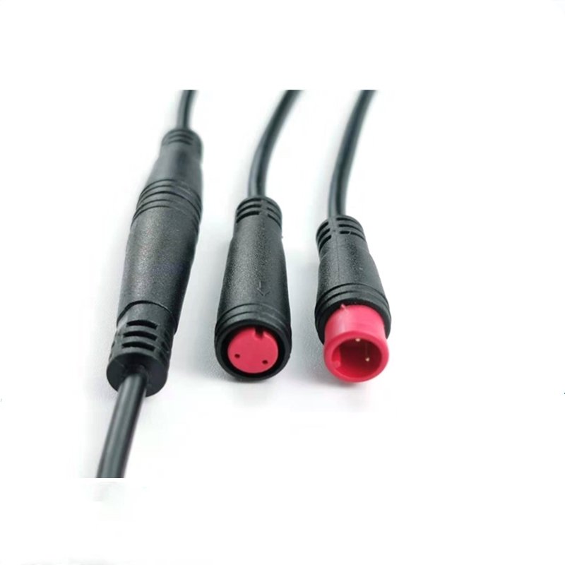 Electric bike scooters 2 pin m8 2pin IP65 wire waterproof connector