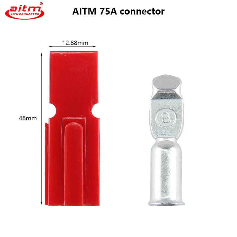 Best seller 75A 600V Single Pole Connector Red High Power Single Pole Connector & Terminals plug set