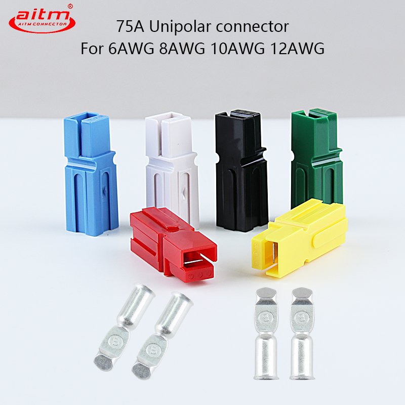 Best seller 75A 600V Single Pole Connector Red High Power Single Pole Connector & Terminals plug set