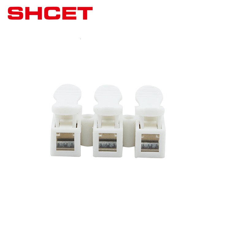 Hot selling CMK823 Electrical quick strip light plastic push wire terminal block fast press connectors