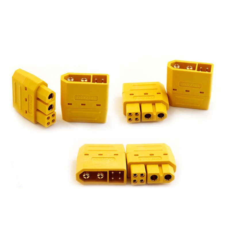 Amass XT60 2+4 6Pin Connector With Signal Pin | Male Female XT60(2+4)-M/F Plug Adapter For RC