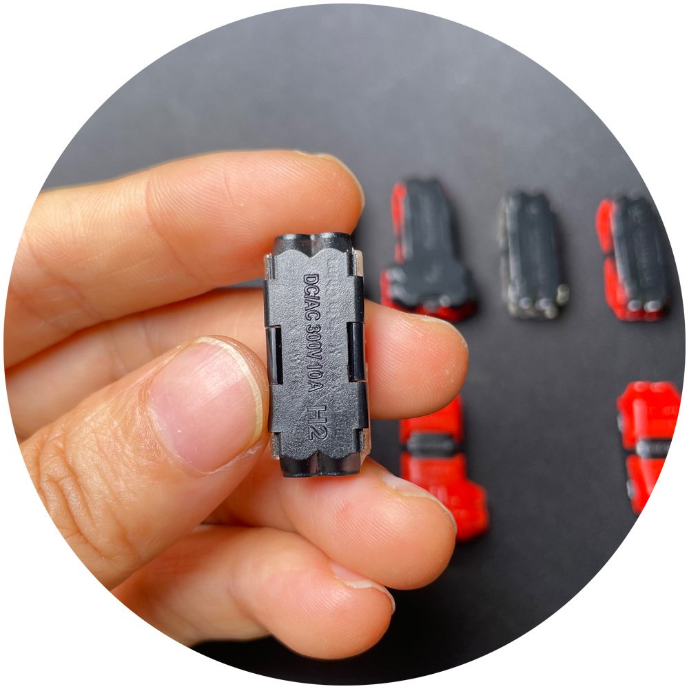qijie non peeling no solder H1 H2 H3 T1 T2 D1 D2 18-22AWG 0.3-0.75 16-18AWG low voltage wire connectors for led light