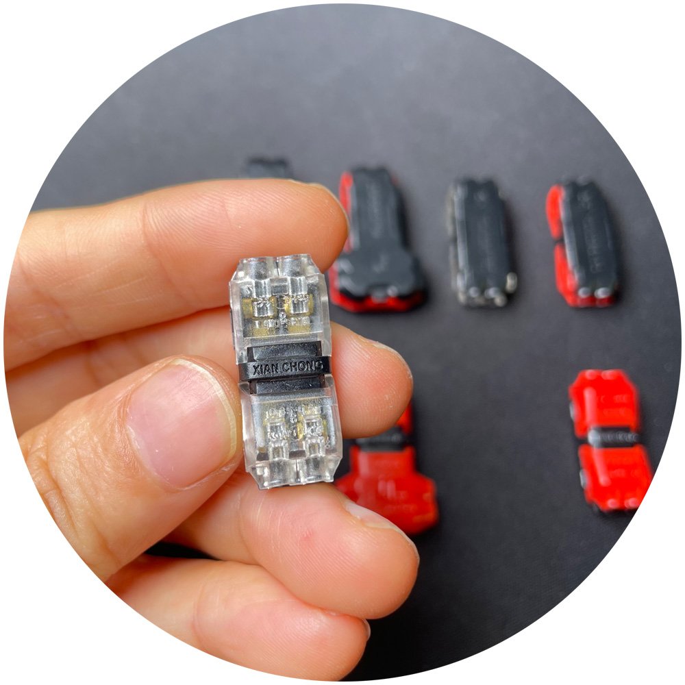 qijie non peeling no solder H1 H2 H3 T1 T2 D1 D2 18-22AWG 0.3-0.75 16-18AWG low voltage wire connectors for led light