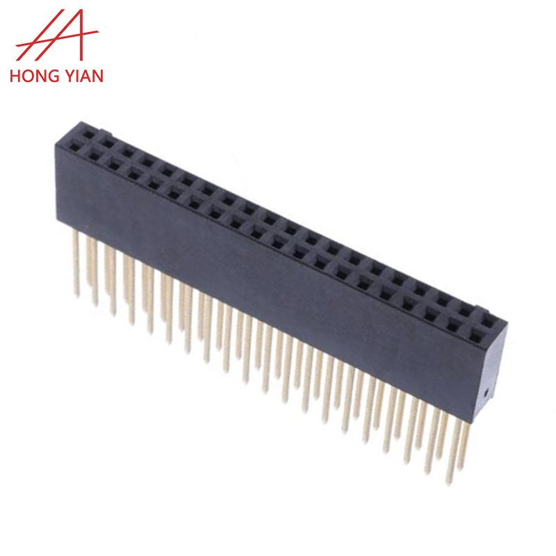 PC/104 Double Single Row 2.54mm 2mm Add Housing 10P 20pin 2*24P 50P Press-fit Industrial Female Header Stack Connector
