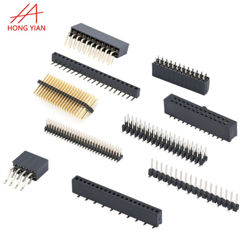 PC/104 Double Single Row 2.54mm 2mm Add Housing 10P 20pin 2*24P 50P Press-fit Industrial Female Header Stack Connector