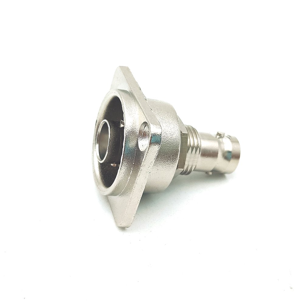 75 Ohm 12G-SDI D-type BNC Chassis Connector Female to Female Flush Mount Receptacle