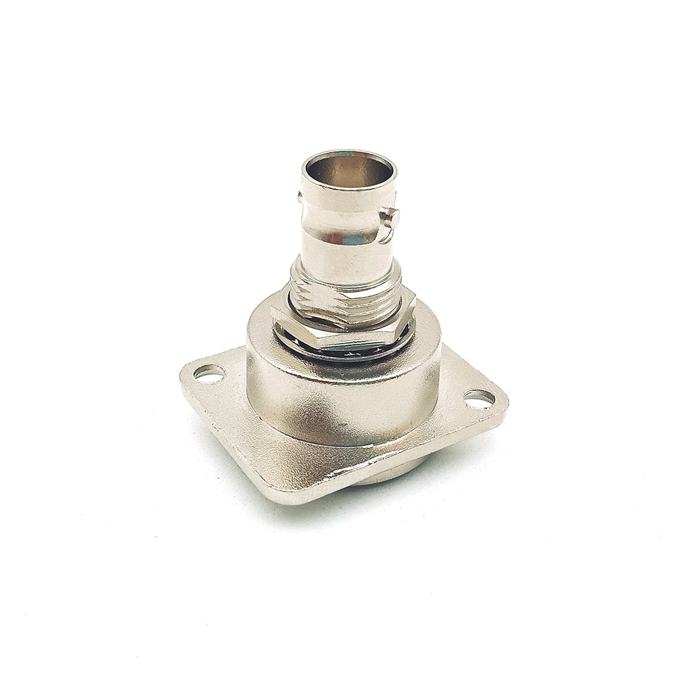 75 Ohm 12G-SDI D-type BNC Chassis Connector Female to Female Flush Mount Receptacle