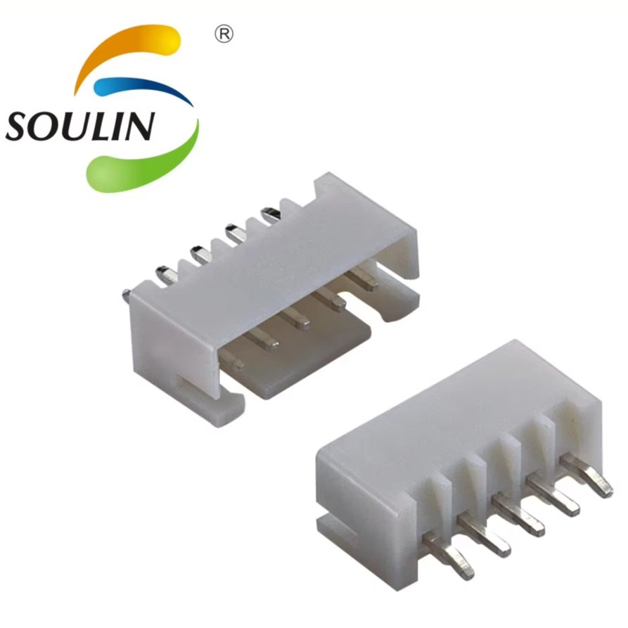 Soulin XHB2.54mm Pitch Single Row 90 180 Degree JST PHD Terminal Connector with Buckle for Solar Connector System